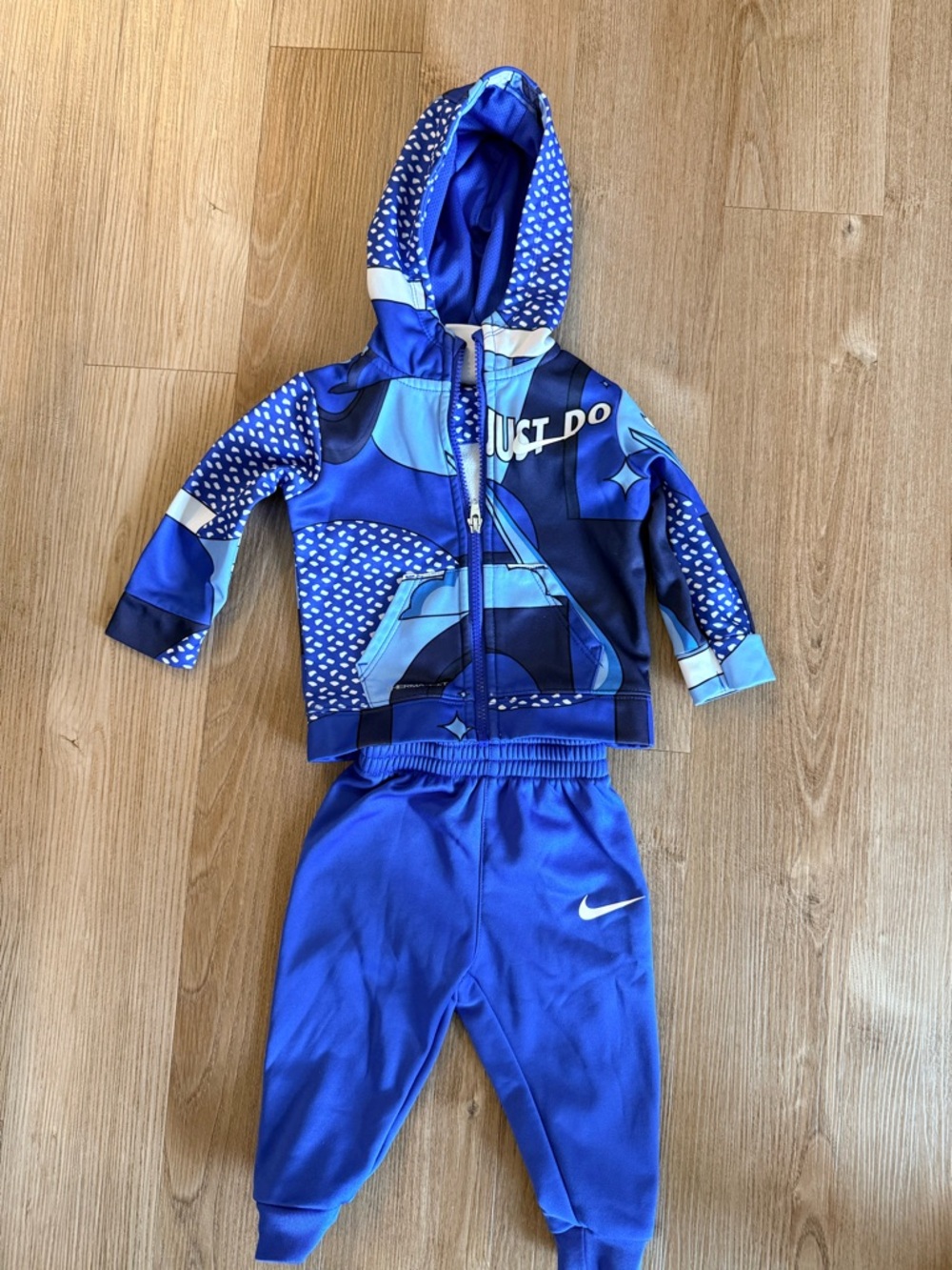 Nike Boys Blue Graphic Hoodie & Joggers Set